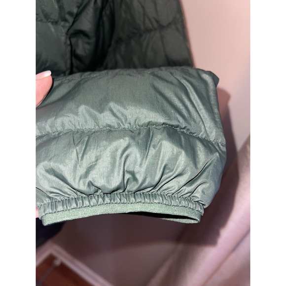 Outdoor Voices SoftShield Liner Down Jacket Unisex Size Medium Green Trails - Picture 6 of 7